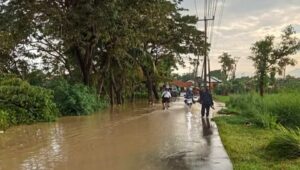 Waspada Jalan Penghubung Bojong-Cipayung Terkikis Akibat Banjir