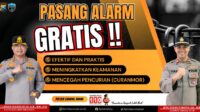 Ambil Langkah Preventif Polsek Gunung Anyar Pasang Alarm Gratis Untuk Warga